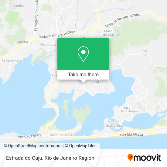 Estrada do Caju map