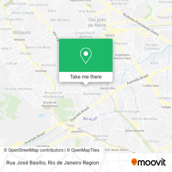 Rua José Basílio map