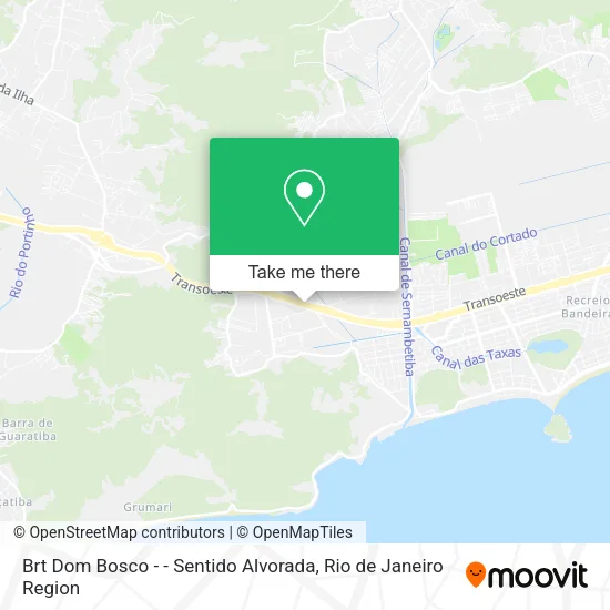 Brt Dom Bosco - - Sentido Alvorada map
