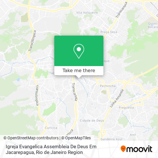 Igreja Evangelica Assembleia De Deus Em Jacarepagua map