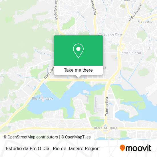 Estúdio da Fm O Dia. map