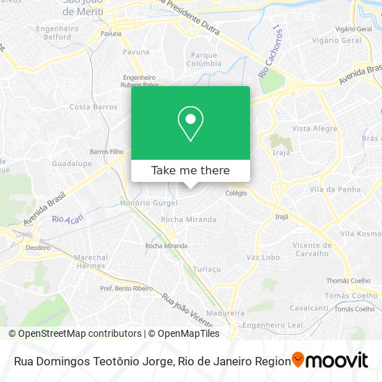 Mapa Rua Domingos Teotônio Jorge