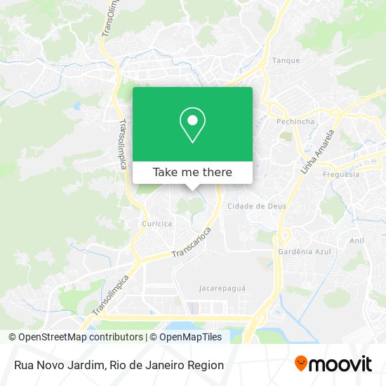 Mapa Rua Novo Jardim