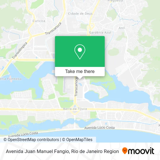 Avenida Juan Manuel Fangio map