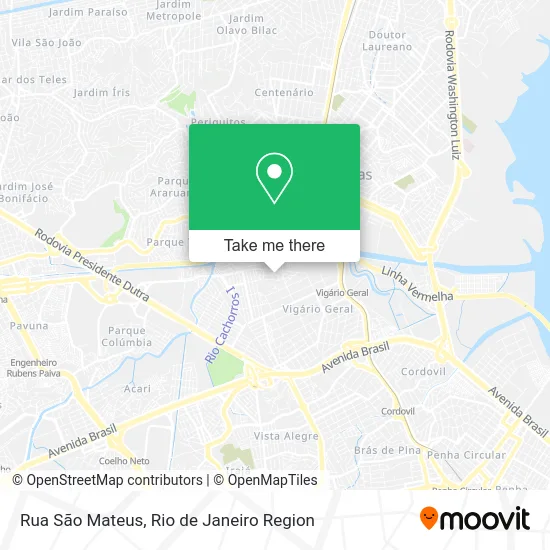 Rua São Mateus map