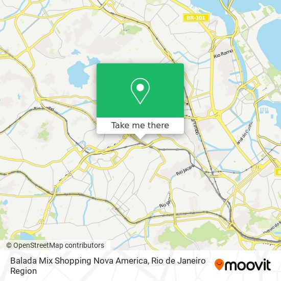 Balada Mix Shopping Nova America map