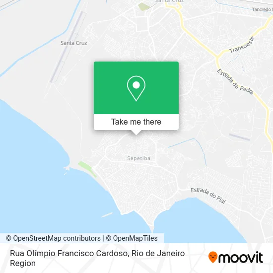Rua Olímpio Francisco Cardoso map