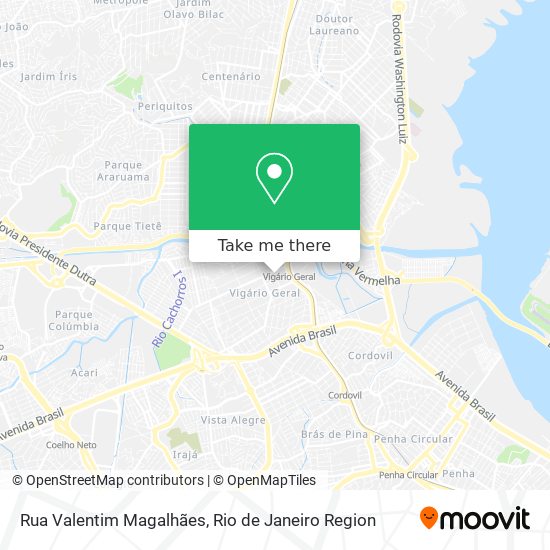 Rua Valentim Magalhães map