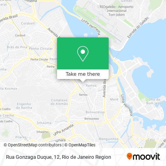 Rua Gonzaga Duque, 12 map