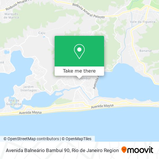 Mapa Avenida Balneário Bambuí 90