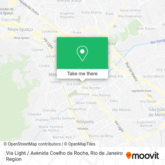 Via Light / Avenida Coelho da Rocha map