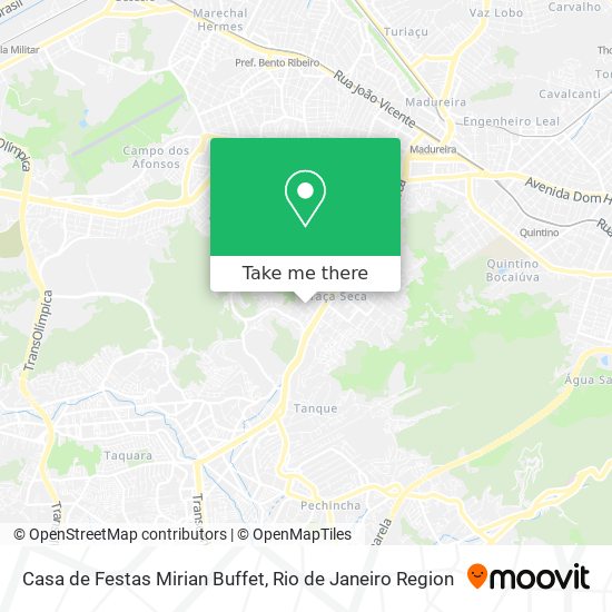 Mapa Casa de Festas Mirian Buffet