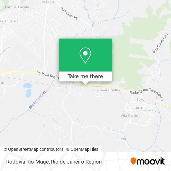 Mapa Rodovia Rio-Magé