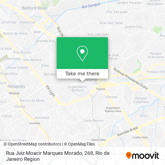 Mapa Rua Juiz Moacir Marques Morado, 268