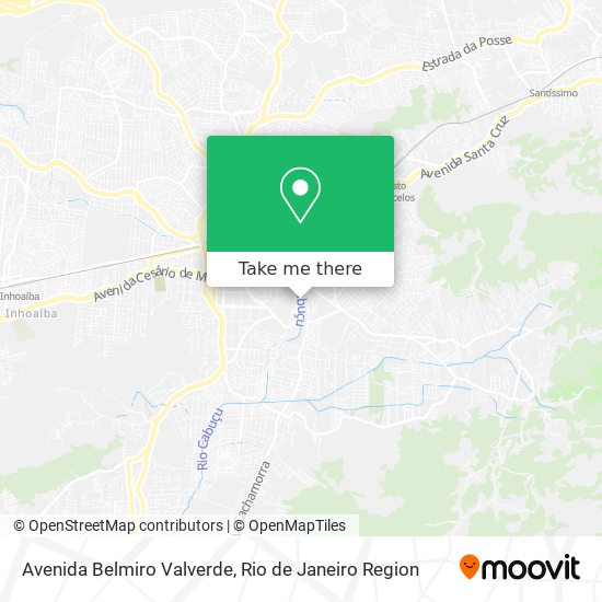Mapa Avenida Belmiro Valverde