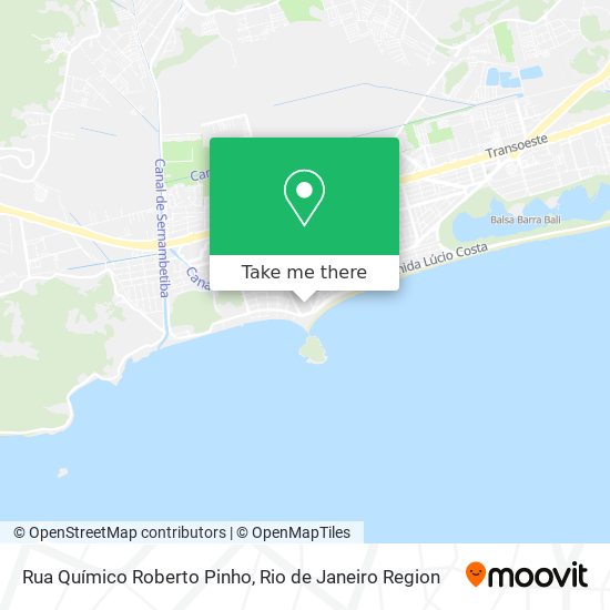 Mapa Rua Químico Roberto Pinho
