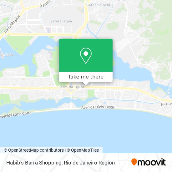 Habib's Barra Shopping map