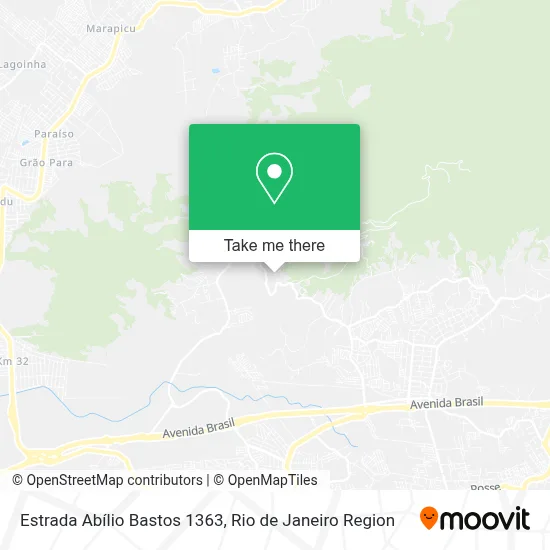 Estrada Abílio Bastos 1363 map