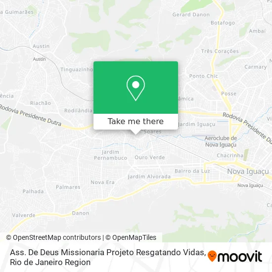 Ass. De Deus Missionaria Projeto Resgatando Vidas map