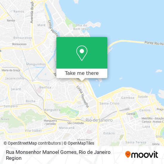 Mapa Rua Monsenhor Manoel Gomes