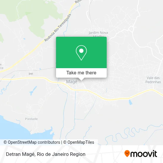 Detran Magé map