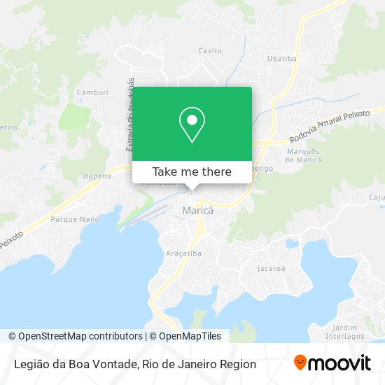 Mapa Legião da Boa Vontade