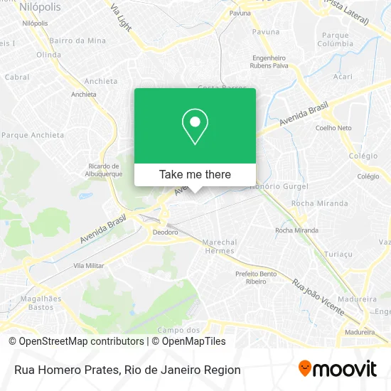 Rua Homero Prates map