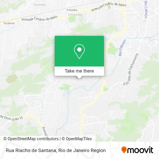 Rua Riacho de Santana map