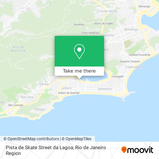 Pista de Skate Street da Lagoa map
