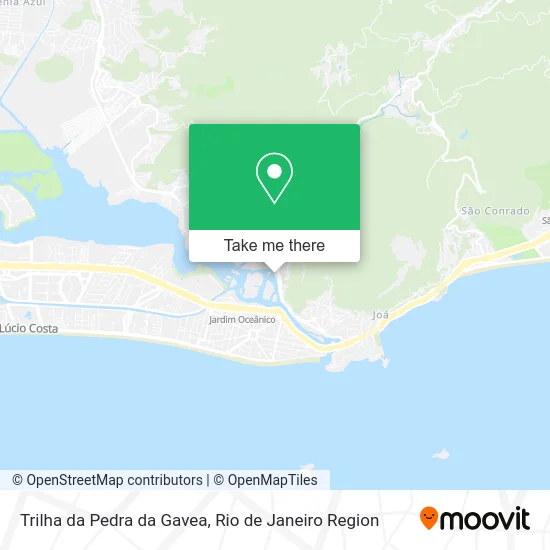 Trilha da Pedra da Gavea map