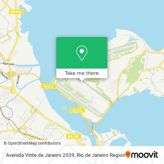 Mapa Avenida Vinte de Janeiro 2039