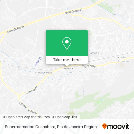 Supermercados Guanabara map