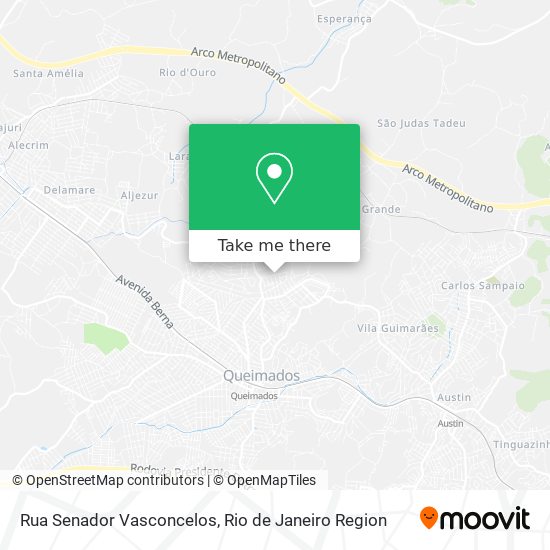 Rua Senador Vasconcelos map