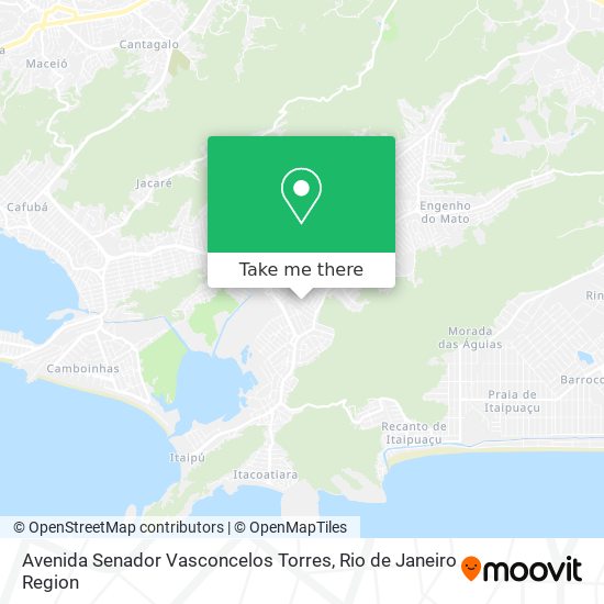 Mapa Avenida Senador Vasconcelos Torres