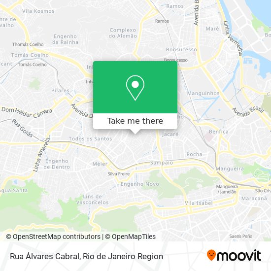 Mapa Rua Álvares Cabral