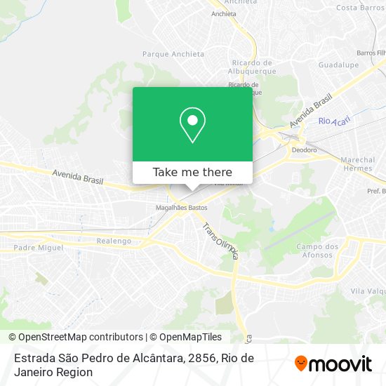 Mapa Estrada São Pedro de Alcântara, 2856
