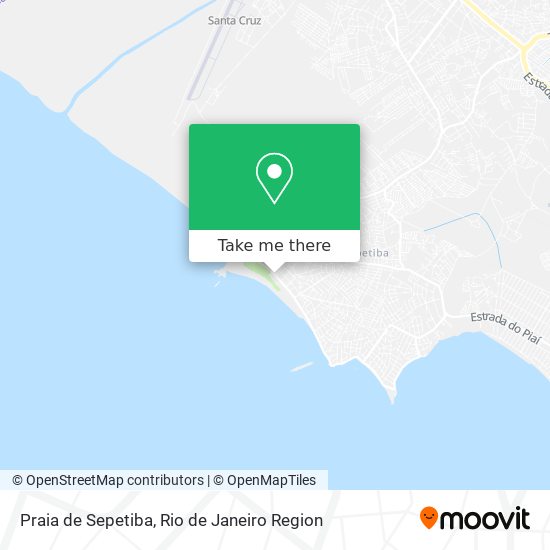 Mapa Praia de Sepetiba
