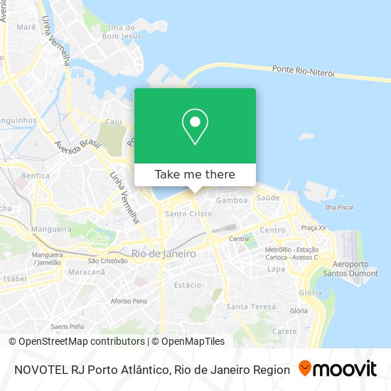 Mapa NOVOTEL RJ Porto Atlântico