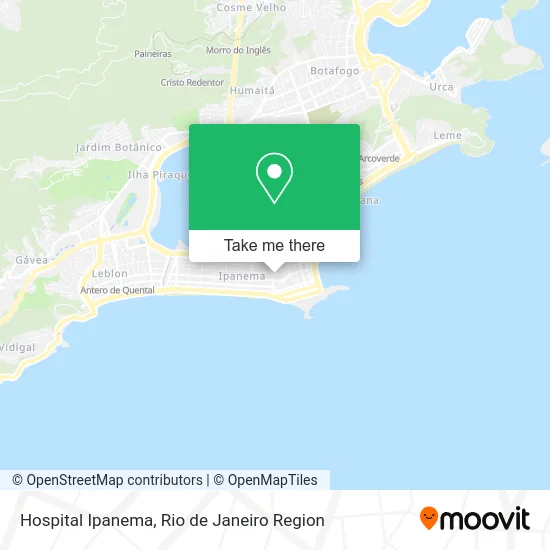 Hospital Ipanema map