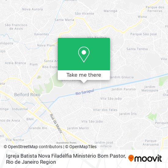 Igreja Batista Nova Filadélfia Ministério Bom Pastor map