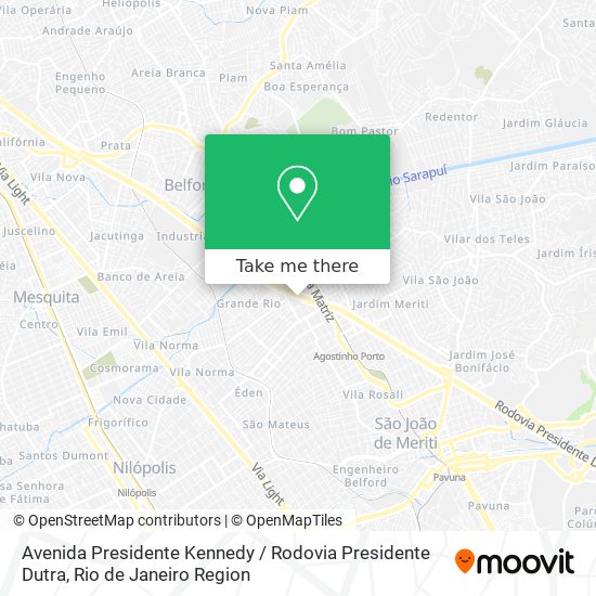 Avenida Presidente Kennedy / Rodovia Presidente Dutra map