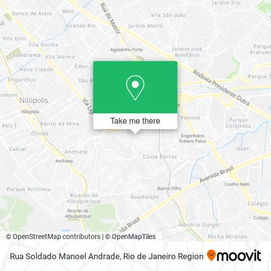 Rua Soldado Manoel Andrade map