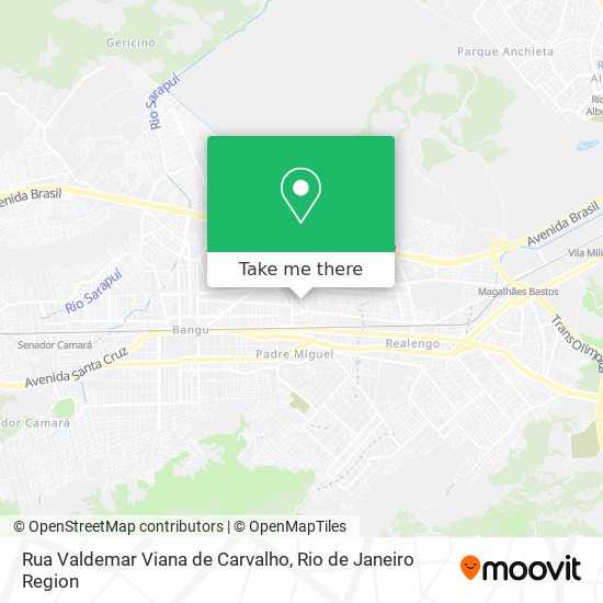 Mapa Rua Valdemar Viana de Carvalho