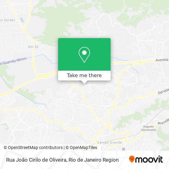 Rua João Cirilo de Oliveira map