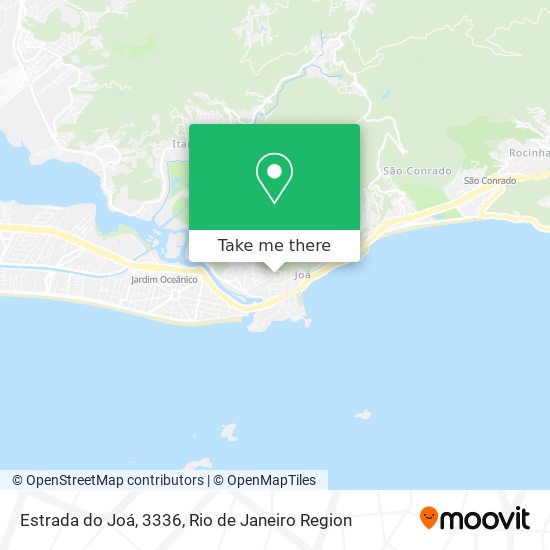 Mapa Estrada do Joá, 3336