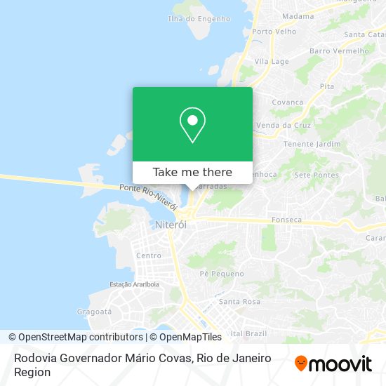 Mapa Rodovia Governador Mário Covas