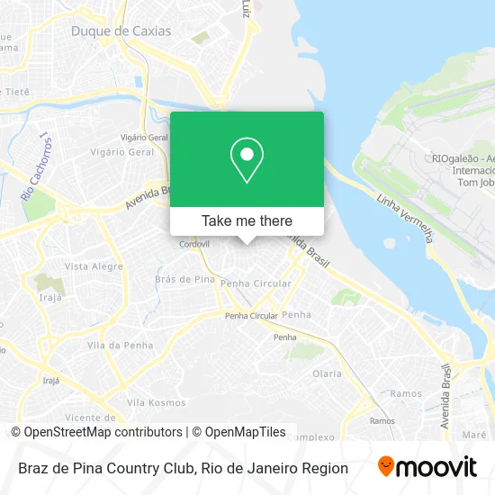 Braz de Pina Country Club map