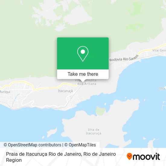 Praia de Itacuruça Rio de Janeiro map