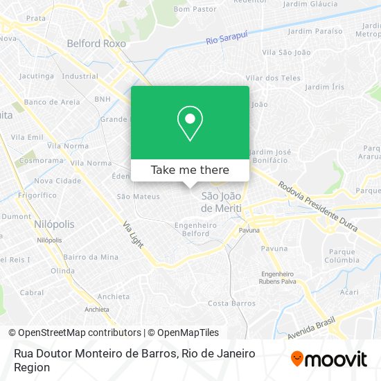 Rua Doutor Monteiro de Barros map