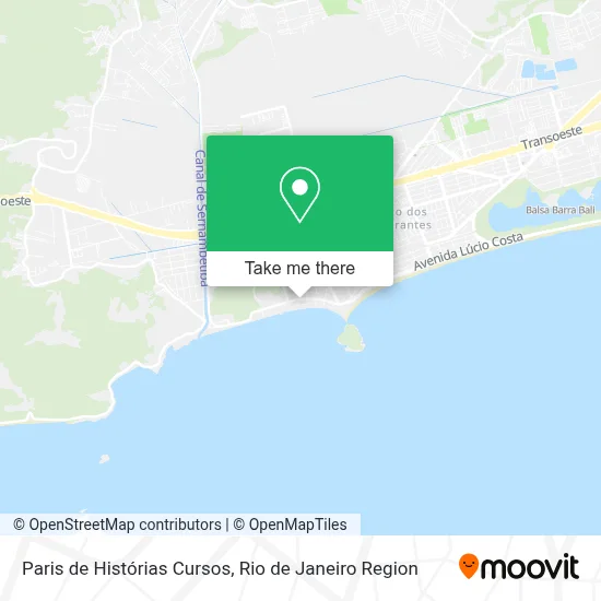 Paris de Histórias Cursos map